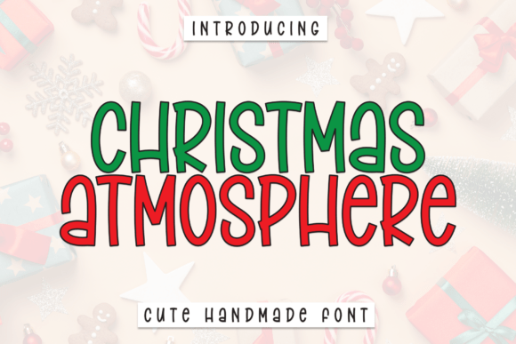 Christmas Atmosphere: A Friendly Display Font for Editors