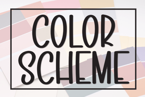 Color Scheme Font for Bold Campaign Headlines