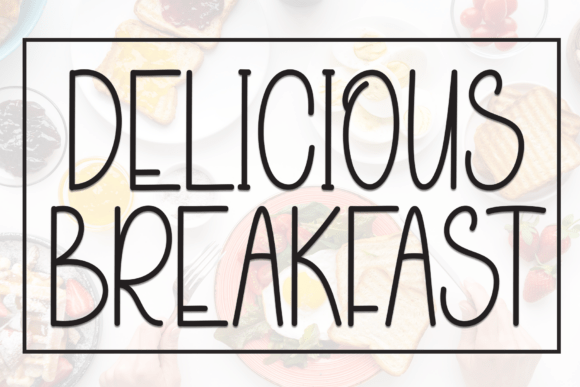 Delicious Breakfast Font for Modern Branding