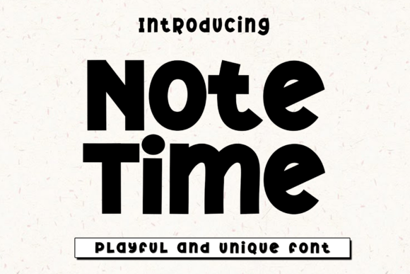 Designing Joyful Layouts with the Note Time Typeface