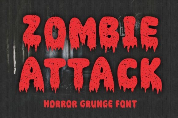 Designing Spooky Headers with Zombie Attack Typeface