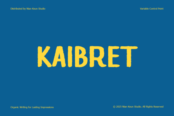 Designing with Kaibret: A Handcrafted Display Font for Editors