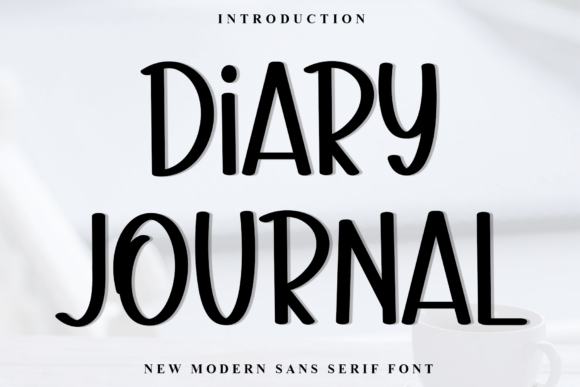Diary Journal: A Warm Display Font for Small Business Branding