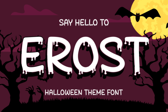Erost Display Font for Spooky Halloween Crafts