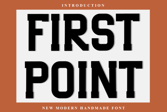 First Point: A Warm Display Font for Friendly Branding