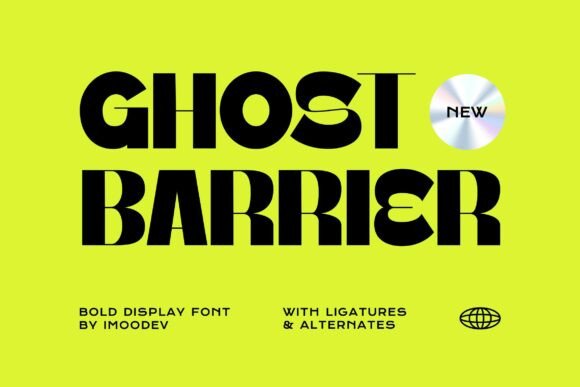 Ghost Barrier: A Futuristic Display Font for Modern Makers