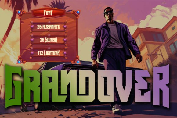 Grandover Font: Bold Display Type for Urban Branding