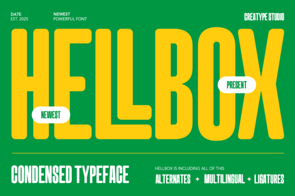 Hellbox Font Review: The Ultimate Condensed Display for Bold Headlines