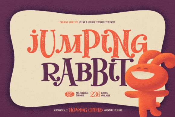 Jumping Rabbit: A Playful Display Font for Web Design