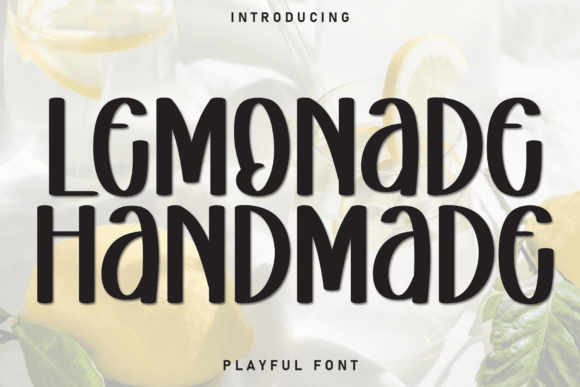 Lemonade Handmade: A Fresh Display Font for Editorial Design
