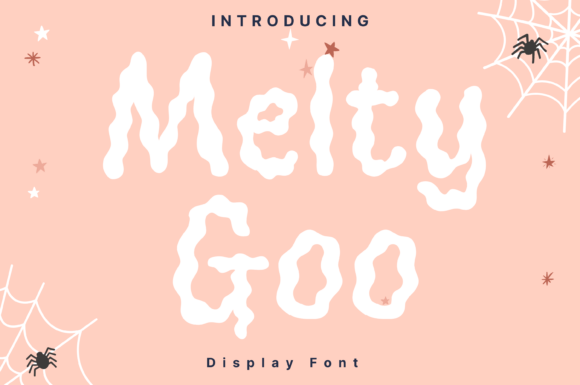 Melty Goo: A Playful Display Font for Spooky Editorial Designs