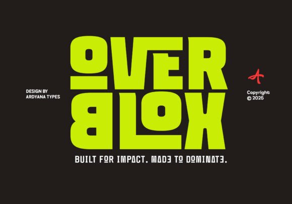 Overblox Regular: The Bold Display Font for High-Impact Campaigns