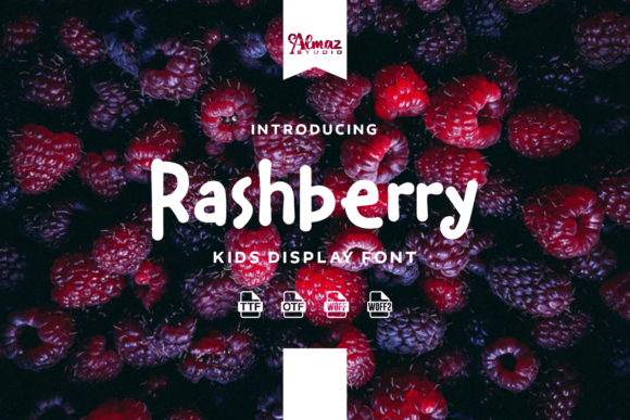 Rashberry: A Cheerful Display Font for Playful Editorial Design