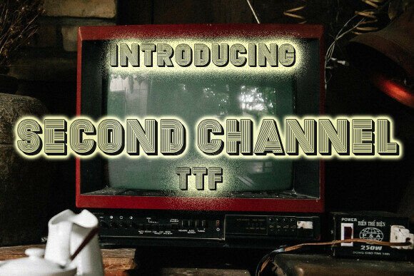 Secondchannel: A Retro-Futuristic Display Font for Bold Branding