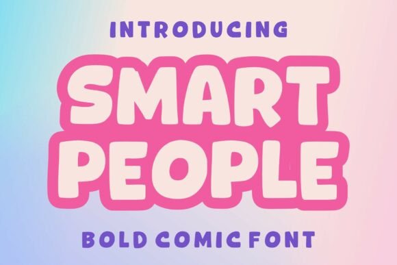 Smartpeople Regular: A Bold Display Font for Editors