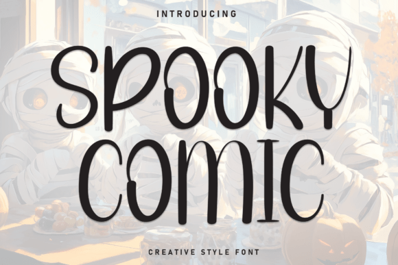 Spooky Comic Font: A Neat Display for Friendly Designs
