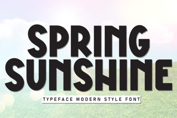 Spring Sunshine: A Neat Display Font for Polished Branding
