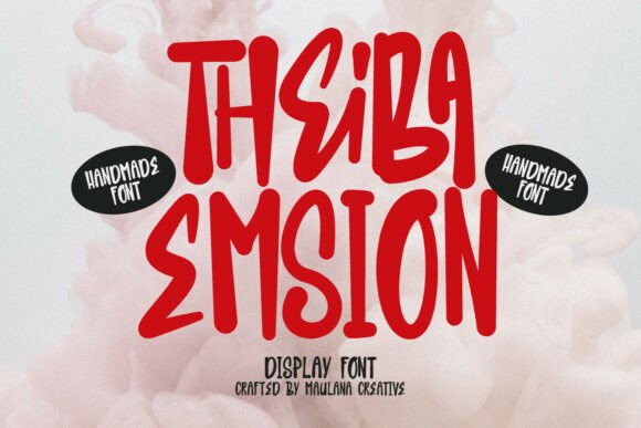 Theiba Emsion: A Playful Display Font for Brand Growth