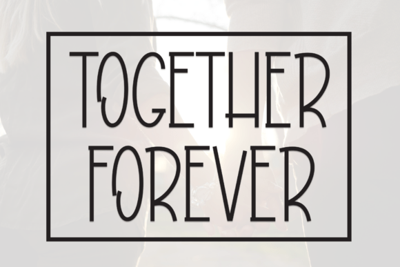 Together Forever: A Neat Display Font for Modern Editors