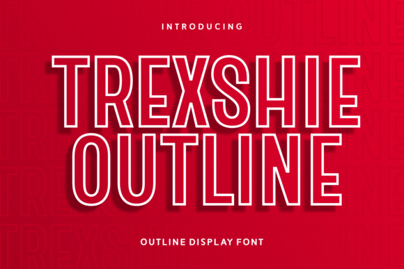 Trexshie Outline: A Bold Display Font for Modern Web Design