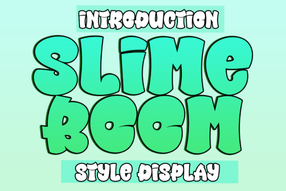 Using Slime Boom Display Font for Playful Branding